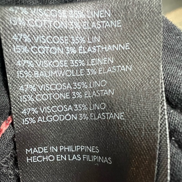 Maeve Colette Wide Pant Leg Crop Black Tailored Trouser Size 25 - Picture 6 of 7